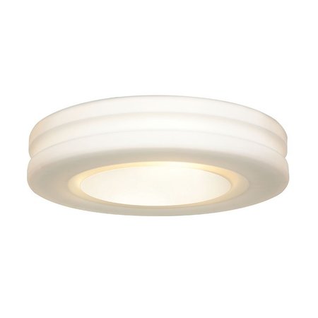 ACCESS LIGHTING Altum, LED Flush Mount, White Finish, Opal Glass 50187LEDDLP-WH/OPL